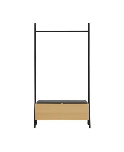 Manhattan Comfort 70.9" Wood Paloma Modern Upholstered Open Hanging Closet