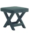 Manhattan Comfort Abigail Mid-century Modern Velvet Upholstered Bench In Green