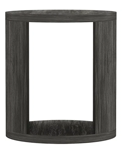 Manhattan Comfort Alure 20in End Table In Gray