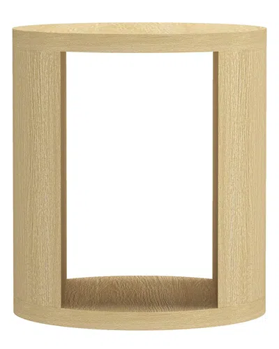 Manhattan Comfort Alure 20in End Table In Neutral