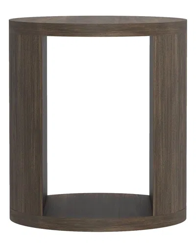 Manhattan Comfort Alure 20in End Table In Brown