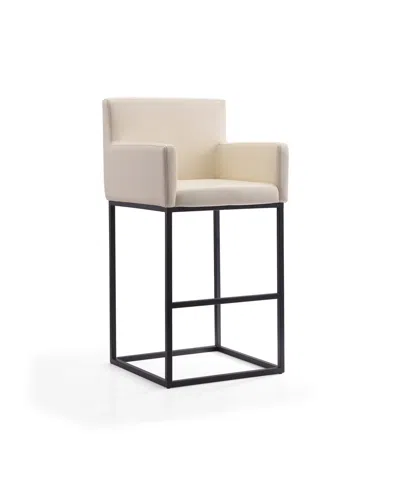 Manhattan Comfort Ambassador Leatherette Upholstered Barstool In Multi