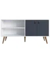 Manhattan Comfort Amber 53.7in Tv Stand In White
