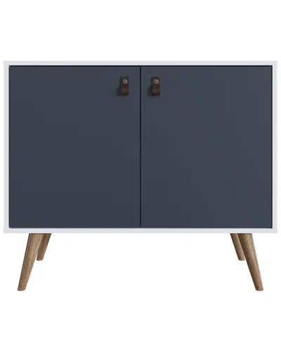 Manhattan Comfort Amber Accent Cabinet In White