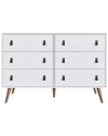 Manhattan Comfort Amber Double Dresser In White