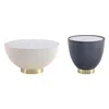 Manhattan Comfort Modern Anderson Coffee Table And End Table In Multi