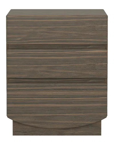 Manhattan Comfort Ardea 20in Nightstand In Brown