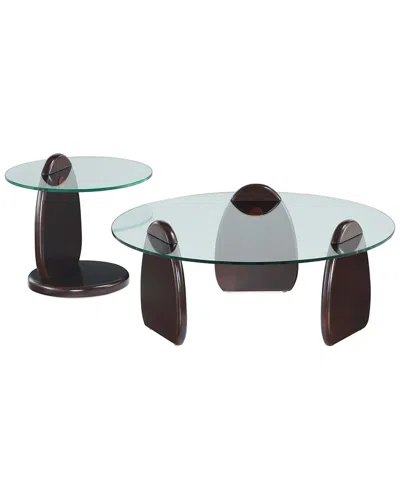 MANHATTAN COMFORT MANHATTAN COMFORT ARTESIA 2PC MODERN COFFEE TABLE & END TABLE SET