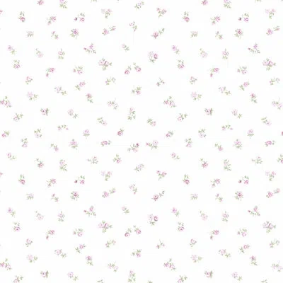 Manhattan Comfort Bellevue Rose Spot 32.7' L X 20.5" W Smooth Wallpaper Roll In Pink,green,blue
