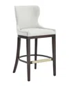 Manhattan Comfort Blair Leatherette Barstool With Beech Wood Legs