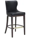 Manhattan Comfort Blair Leatherette Barstool With Beech Wood Legs