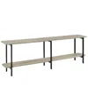 Manhattan Comfort Celine Modern Side Table Console In Grey