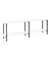 Manhattan Comfort Celine Modern Side Table Console In White