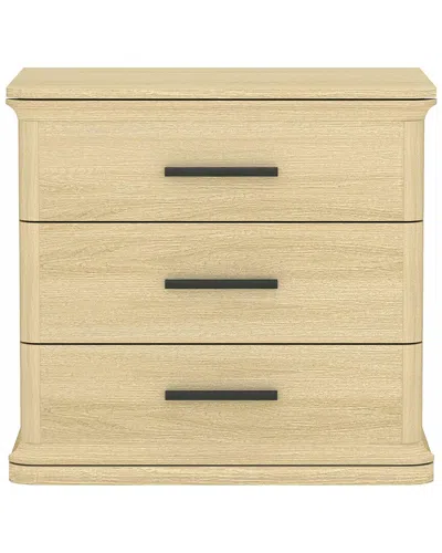 Manhattan Comfort Clifford Nightstand In Neutral