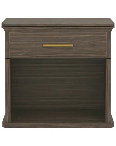 Manhattan Comfort Clifford Nightstand In Brown