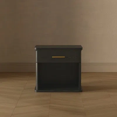 Manhattan Comfort Clifford Traditional 1-drawer Nightstand In Black