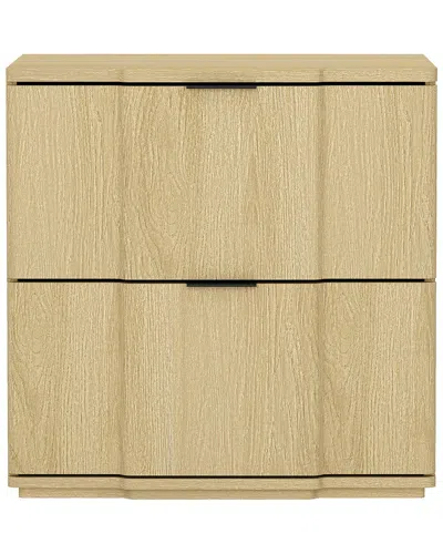 Manhattan Comfort Clive 22in Nightstand In Neutral