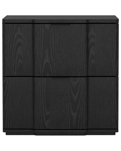 Manhattan Comfort Clive 22in Nightstand In Black