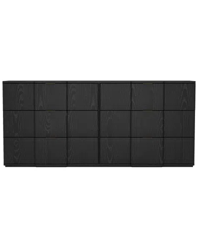 Manhattan Comfort Clive 72in Dresser In Black