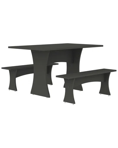 MANHATTAN COMFORT MANHATTAN COMFORT CONEY 3PC MID-CENTURY MODERN DINING SET