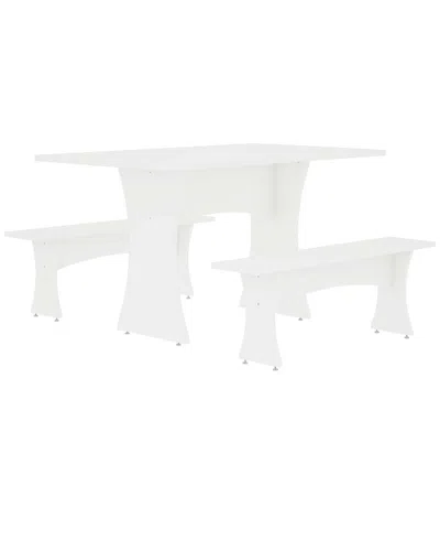 MANHATTAN COMFORT MANHATTAN COMFORT CONEY 3PC MID-CENTURY MODERN DINING SET