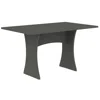 Manhattan Comfort Coney 53.14in Mid-century Modern Dining Table In Gray