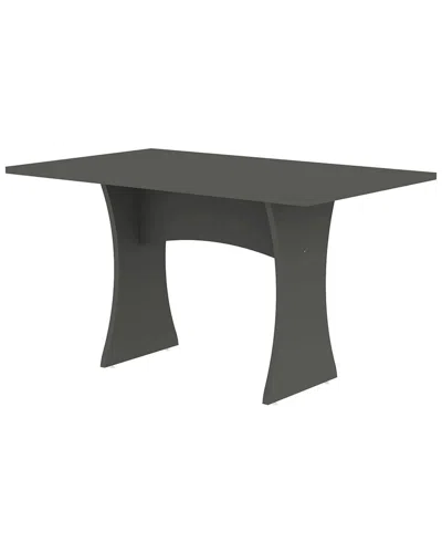 Manhattan Comfort Coney 53.14in Mid-century Modern Dining Table In Gray