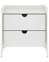 Manhattan Comfort Coney Mid-century Modern 2-drawer Nightstand In White
