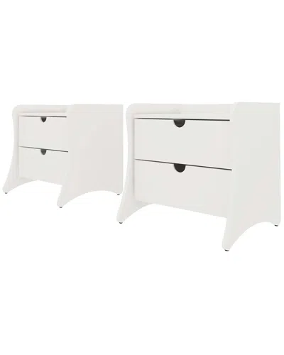 MANHATTAN COMFORT MANHATTAN COMFORT CONEY MID-CENTURY MODERN 2-DRAWER NIGHTSTAND