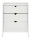Manhattan Comfort Coney Mid-century Modern 3-drawer Dresser In White