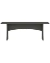 Manhattan Comfort Coney Mid-century Modern Dining Bench In Grey