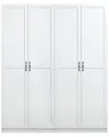 Manhattan Comfort Cornelia Modern Storage Closet 2 In White