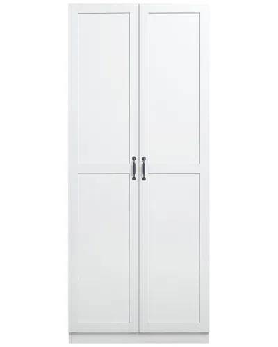 Manhattan Comfort Cornelia Modern Storage Closet 2 In White