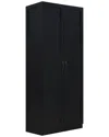 Manhattan Comfort Cornelia Modern Storage Closet 2 In Black