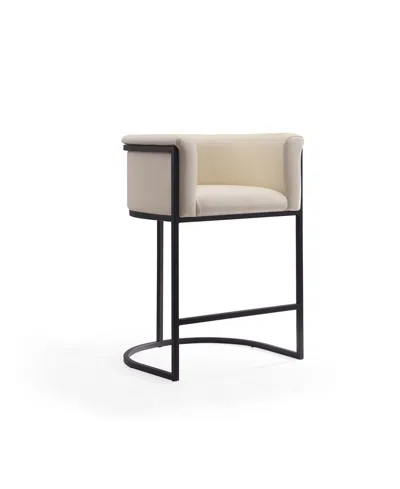 Manhattan Comfort Cosmopolitan Leatherette Upholstered Counter Stool In Multi