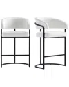 Manhattan Comfort Counter Stool - Set Of 2 White