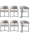 Manhattan Comfort Dining Chair - Set Of 6 Gray