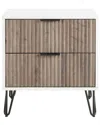 Manhattan Comfort Dumbo 2.0 Modern Nightstand In White