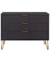 Manhattan Comfort Dumbo Modern Dresser In Black