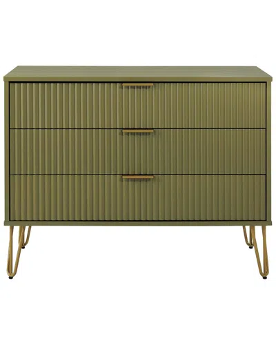 Manhattan Comfort Dumbo Modern Dresser In Green