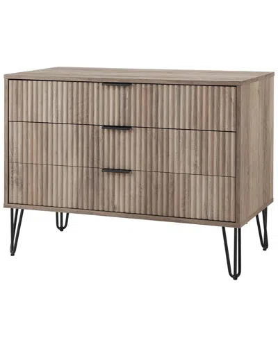 Manhattan Comfort Dumbo Modern Dresser In White