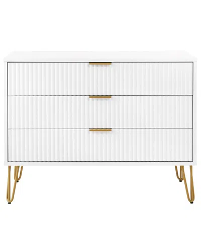 Manhattan Comfort Dumbo Modern Dresser In White