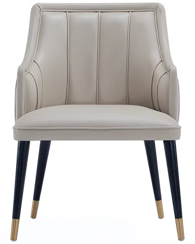 Manhattan Comfort Eda Wood Armchair In Gray