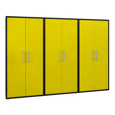 Manhattan Comfort Eiffel 106 1/4" Wide 3-piece Storage Cabinets Set