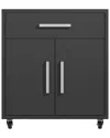 Manhattan Comfort Eiffel 28.35in Mobile Garage Storage Cabinet