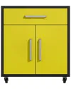 Manhattan Comfort Eiffel 28.35in Mobile Garage Storage Cabinet