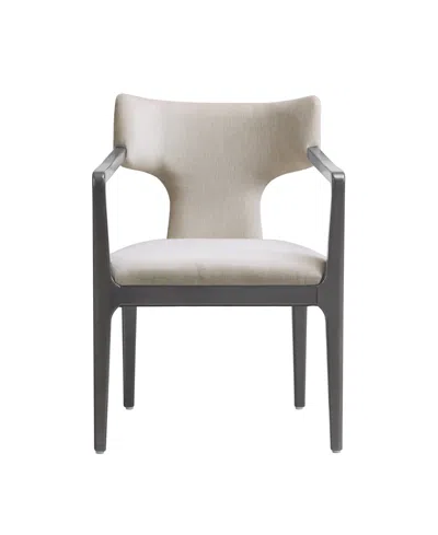 Manhattan Comfort Eloria 33.5" Chenille Upholstered Dining Side Chair In Gray