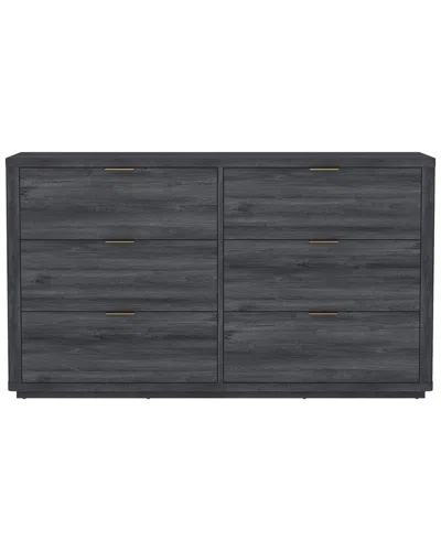 Manhattan Comfort Evalyn 60in Dresser In Gray