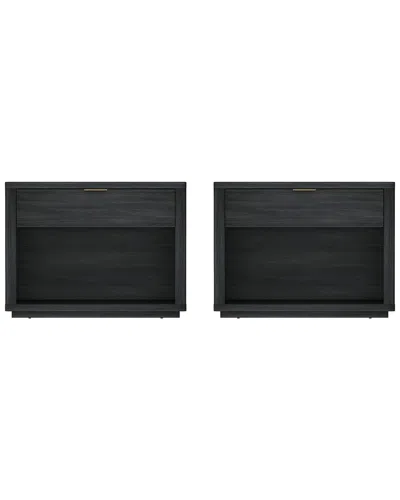 MANHATTAN COMFORT MANHATTAN COMFORT EVELYN MODERN NIGHTSTAND 2.0 WITH 1 FULL EXTENSION DRAWER