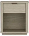 Manhattan Comfort Evelyn Modern Nightstand With 1 Full Extension Drawer In Green